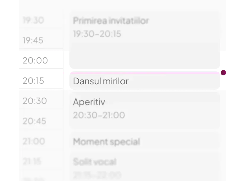 Timeline organizare nuntă și botez - planificare pas cu pas evenimente